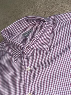 Peter Millar Men’s XL Performance Stretch Plaid Long Sleeve Button Down Shirt